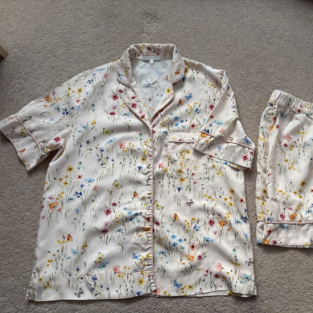 Floral Print Women's Pajama Set
